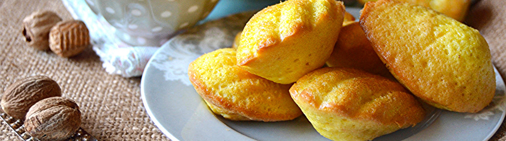 Madeleines mit 3 Gewürzen und Balsamessig aus Modena (Aceto Balsamico di Modena g.g.A.)