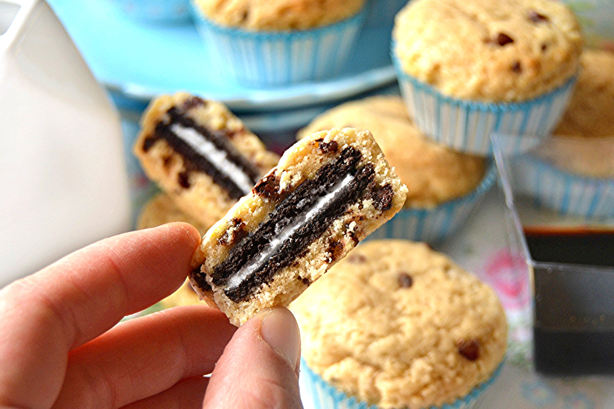 Muffin-Chocolate Chip Cookies ripieni di biscotto e profumati all’Aceto Balsamico di Modena IGP