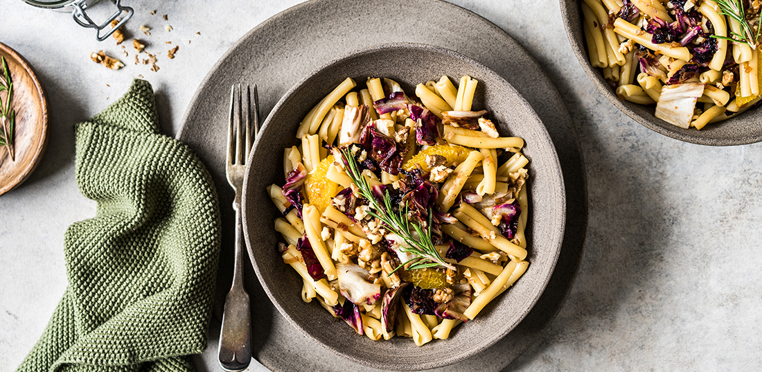 Herbstliche Pasta mit Radicchio Orangen und Aceto Balsamico di Modena g.g.A.