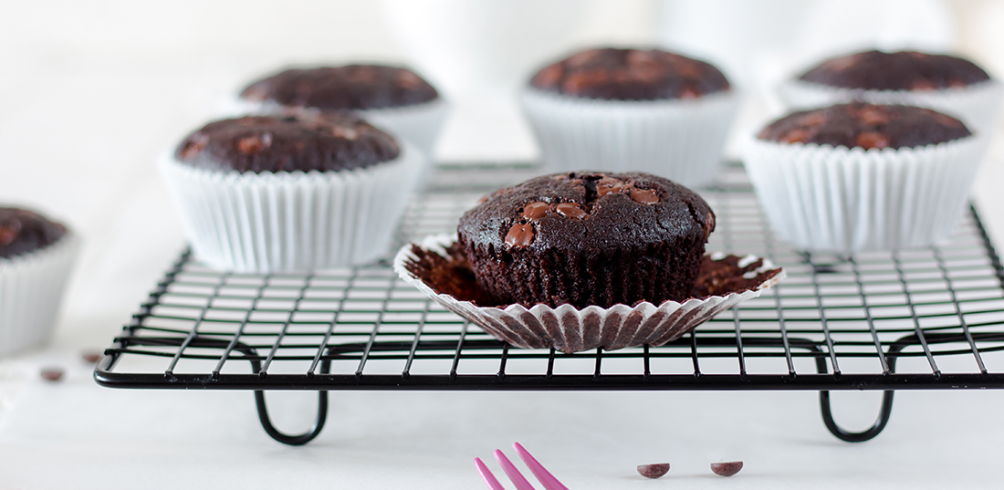 Vegane Schokomuffins mit Aceto Balsamico di Modena g. g. A.