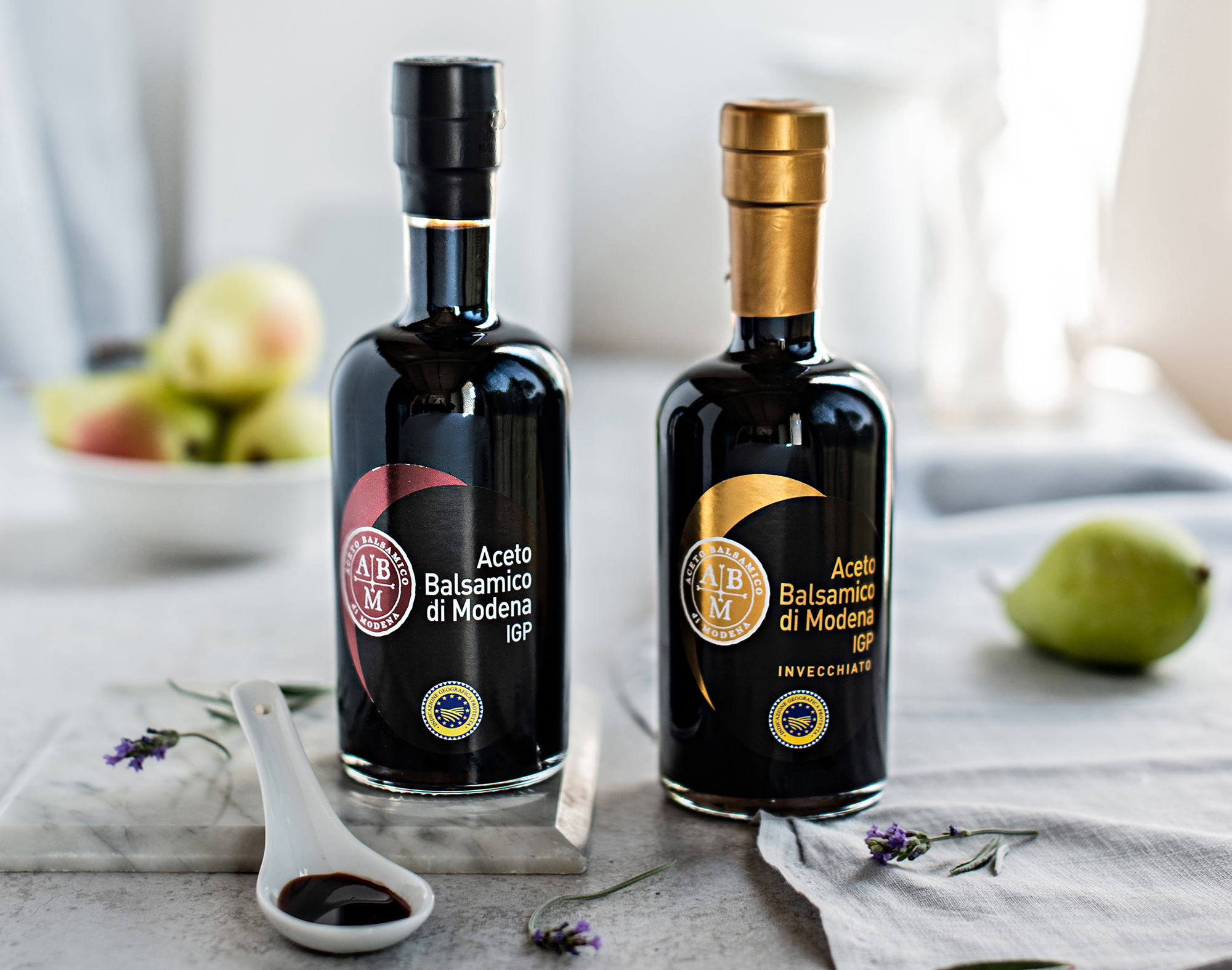 Aceto Balsamico di Modena g.g.A.: Flaschen (normal und gealtert)