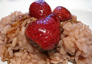 Risotto with Strawberries and Balsamic Vinegar of Modena PGI