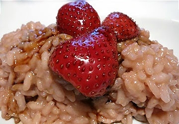 Risotto alle fragole e Aceto Balsamico di Modena IGP