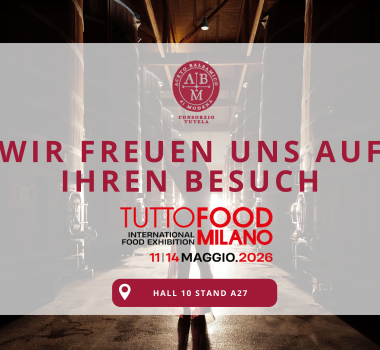 Aceto Balsamico di Modena g.g.A. auf der TuttoFood 2026 in Mailand: Verkostungen, Begegnungen und neue Trends