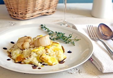 Ananasrisotto mit Aceto Balsamico di Modena g.g.A.-Reduktion