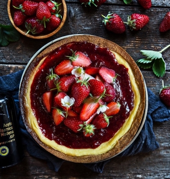 Cheesecake fraise & balsamique de Modene IGP