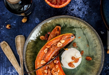 Bananes flambées à l’orange et Vinaigre Balsamique de Modène IGP