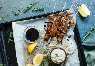 Brochettes de thon et tzatziki aux endives