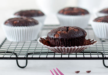 Vegane Schokomuffins mit Aceto Balsamico di Modena g. g. A.