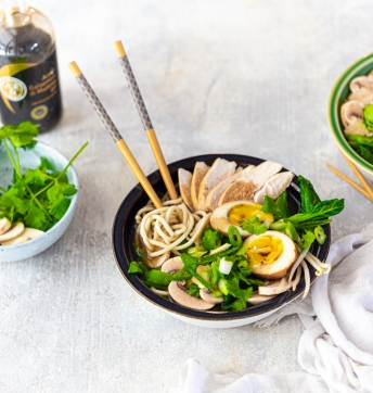 Ramen au poulet et Vinaigre Balsamique de Modène IGP