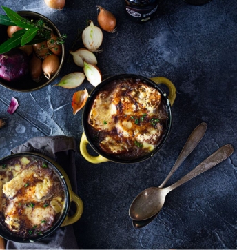 Soupe à l’oignon gratinée au Vinaigre Balsamique de Modène IGP