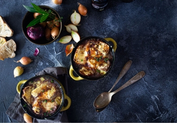 Soupe à l’oignon gratinée au Vinaigre Balsamique de Modène IGP