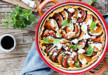 Torta salata con verdure