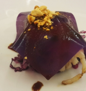 Seppia con cavolo, mandorle tostate e Aceto Balsamico di Modena IGP