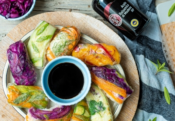 Spring rolls con verdure e riso