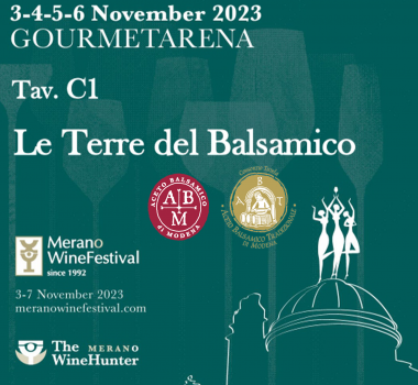 “LE TERRE DEL BALSAMICO” SI PRESENTA AL MERANO WINE FESTIVAL 2023!