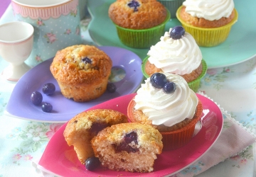 Muffins ai mirtilli con Aceto Balsamico di Modena IGP