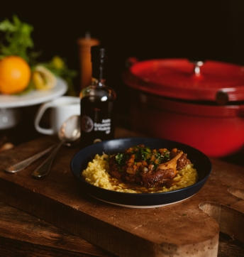 Osso buco aux agrumes et au Vinaigre Balsamique de Modène IGP