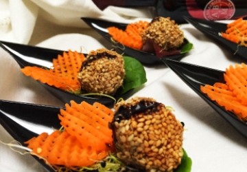 Petites croquettes de lentilles pour canapés