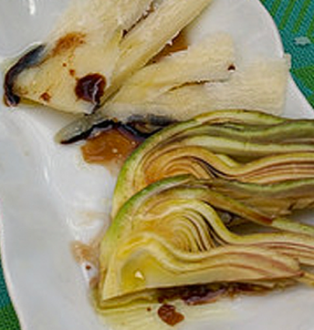 Salade d’artichauts avec Vinaigre Balsamique de Modène IGP affiné et Parmigiano Reggiano