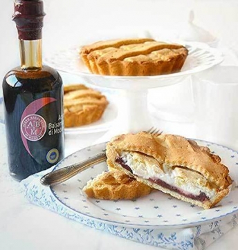 Tartelettes à la ricotta avec confiture de griottes et Vinaigre Balsamique de Modène IGP