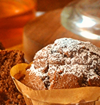 Kastanien Muffins mit Ricotta und Balsamessig aus Modena (Aceto Balsamico di Modena g.g.A.)